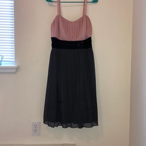Pink and gray dress